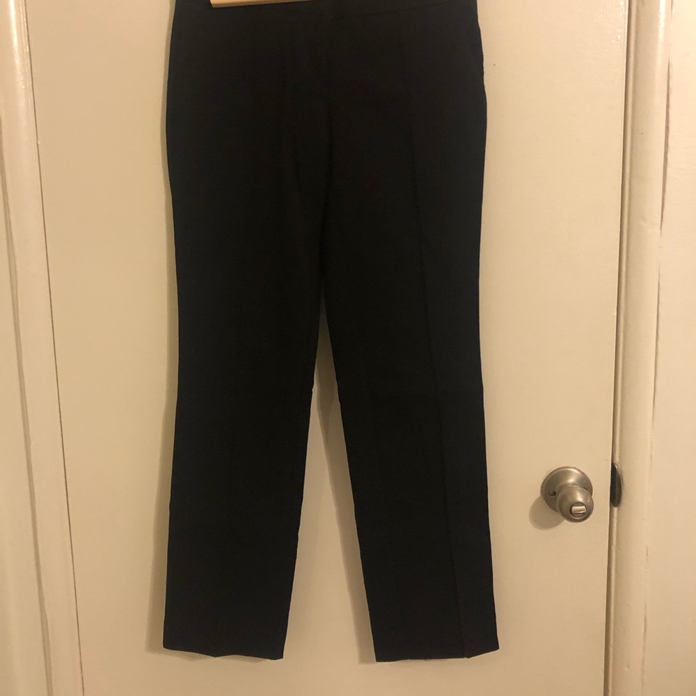 Black Straight Cut Trousers